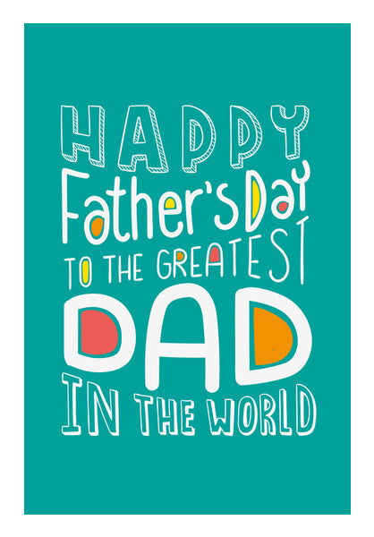 Happy Father's Day Word Art | #Father's Day Special Wall Art | Artist ...