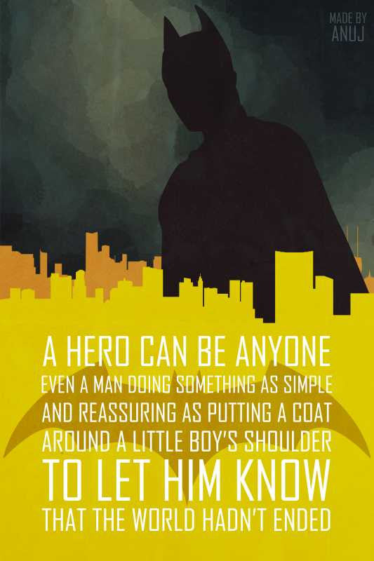 Batman Dark Knight Quote Artwork| Buy High-Quality Posters and Framed  Posters Online - All in One Place – PosterGully