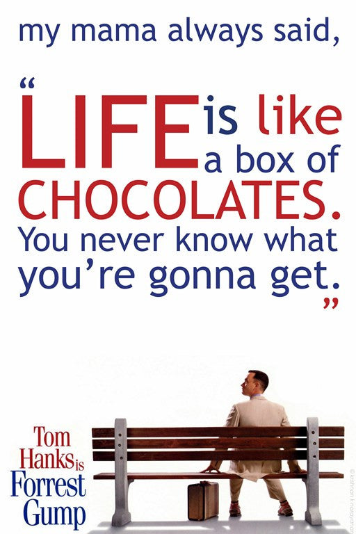 Tom Hanks Quote | Forrest Gump| Buy High-Quality Posters and Framed Posters  Online - All in One Place – PosterGully