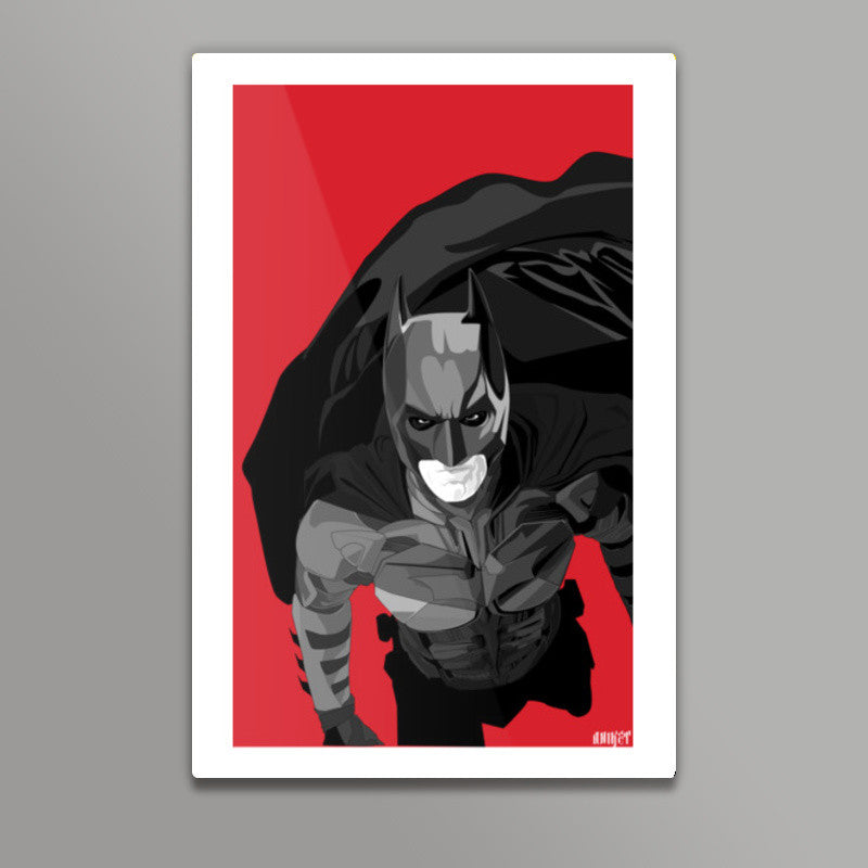 Batman Dark Knight red black Wall Art| Buy High-Quality Posters and Framed  Posters Online - All in One Place – PosterGully