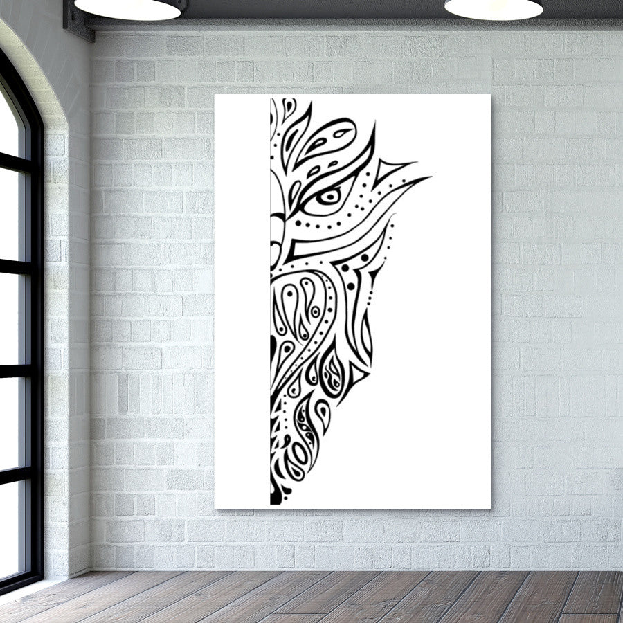 owl drawing illustration art hand drawn Wall Art| Buy High-Quality ...