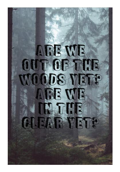 Taylor Swift Out Of The Woods Song Lyrics Song Wall Art Postergully Specials