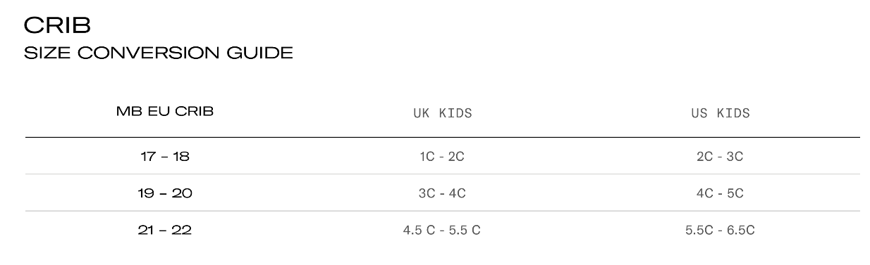 Moon Boot Crib Size Guide