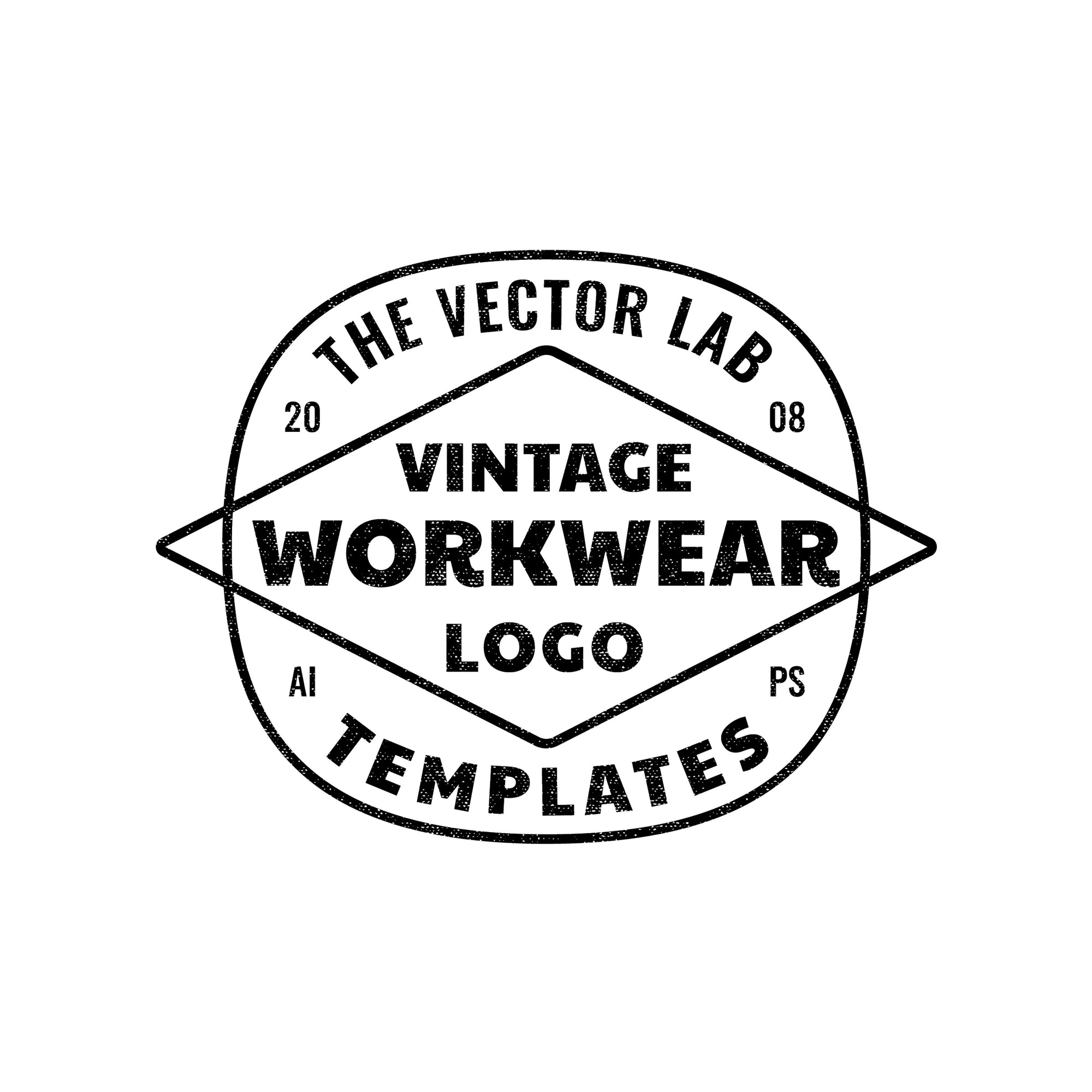 Vintage Workwear Logo Templates Thevectorlab