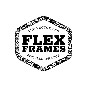 Flex Frames for Illustrator - Apply detailed border designs in a single click. 