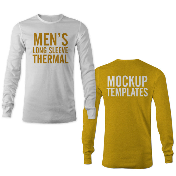 Download Men's Thermal Mockup Templates - TheVectorLab