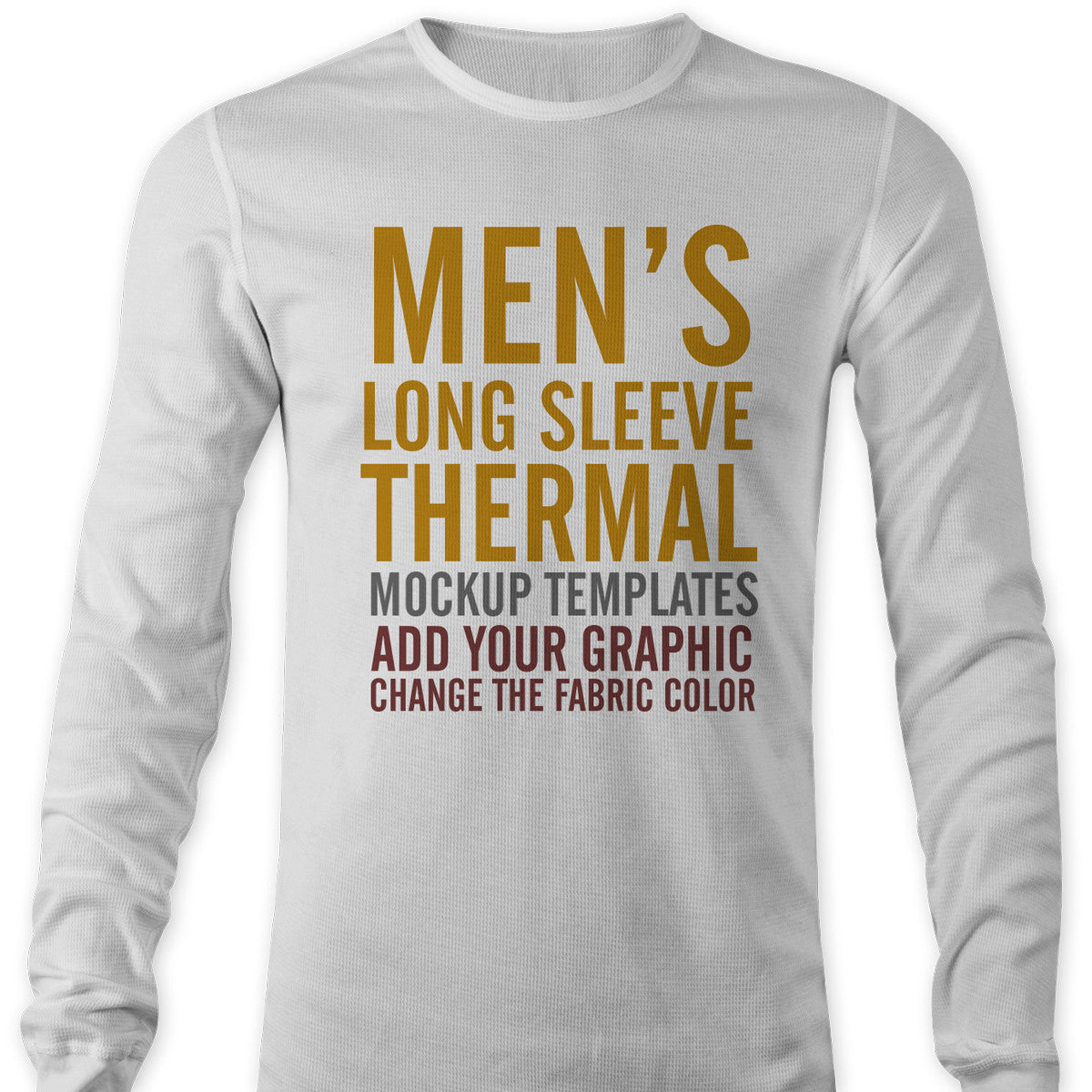 Men s Thermal Mockup Templates  TheVectorLab