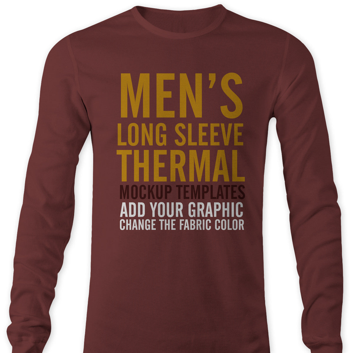 Download Men's Thermal Mockup Templates - TheVectorLab