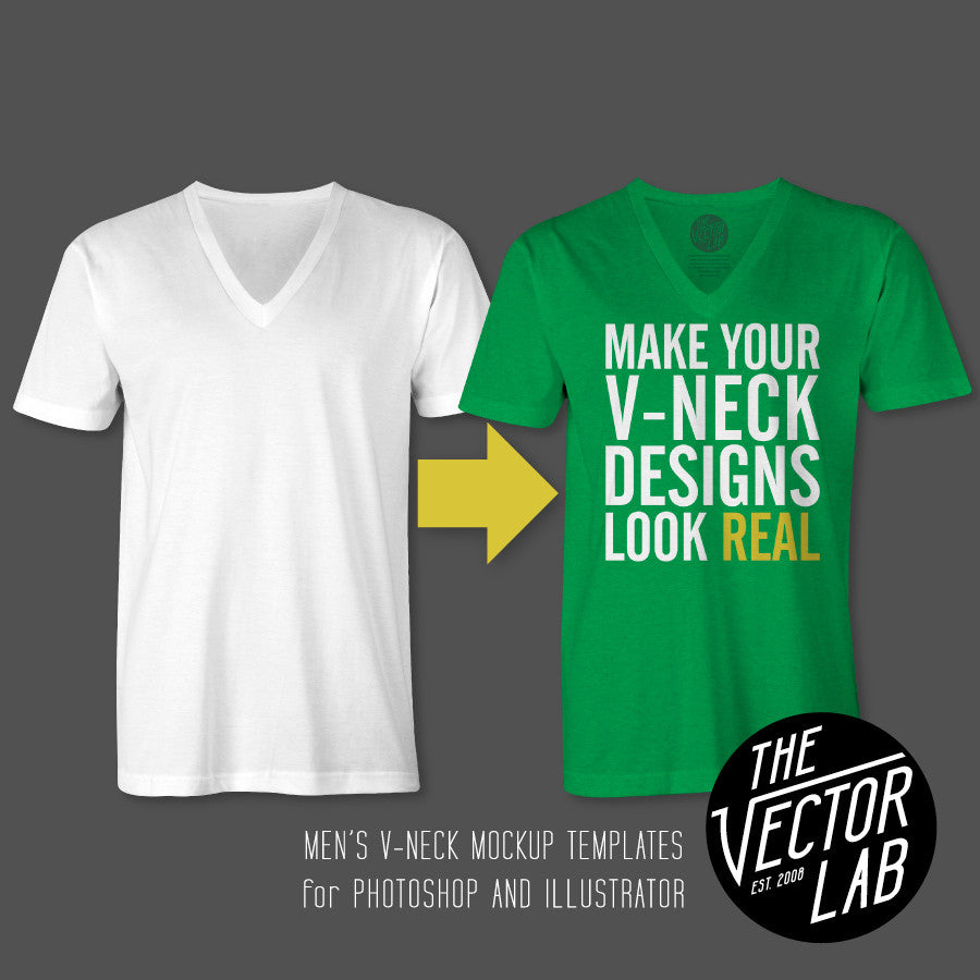 Download Men S V Neck Mockup Templates Thevectorlab