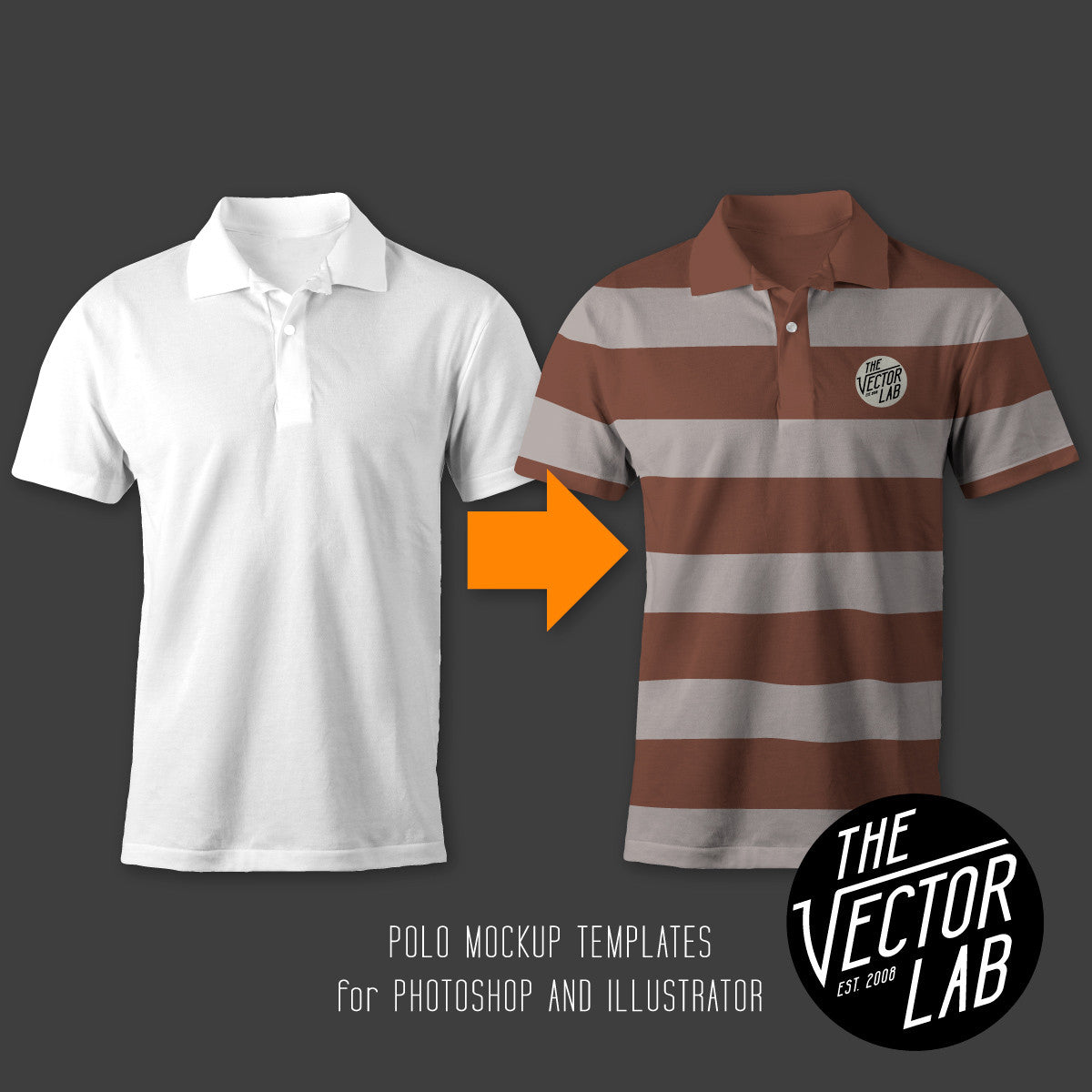 Download Men's Polo Mockup Templates - TheVectorLab