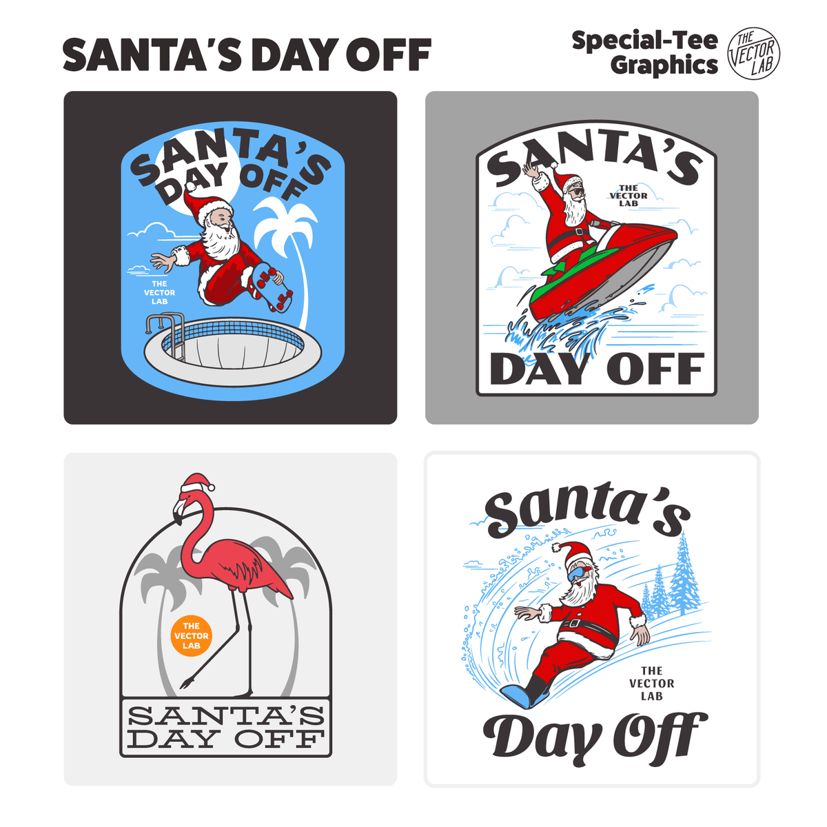 Santa's Day Off TheVectorLab