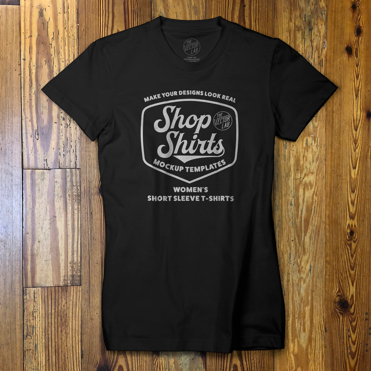 Download Shop Shirts: Women's T-Shirt Mockup Templates - TheVectorLab