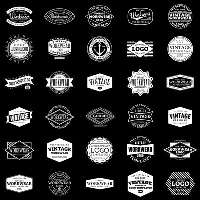 Vintage Workwear Logo Templates - TheVectorLab