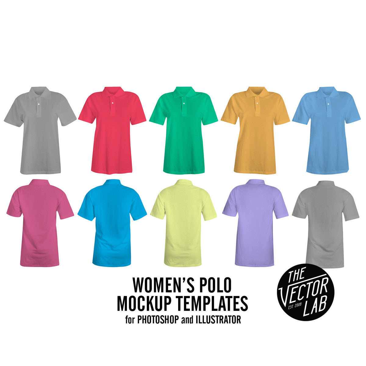 Download Women S Polo Mockup Templates Thevectorlab