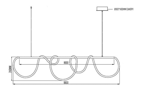 curl curl zlights linear pendant light 2022