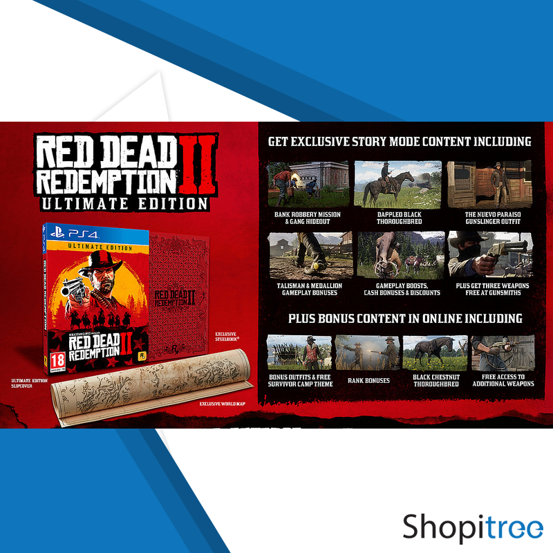 Ps4 Red Dead Redemption 2 Ultimate Edition Shopitree Com