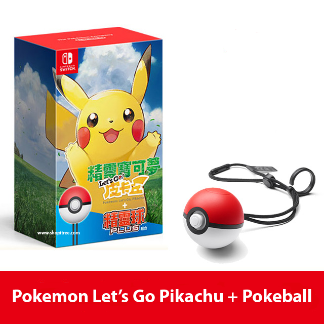 Nintendo Switch Pokemon Lets Go Pikachu Pokeball Plus Bundle