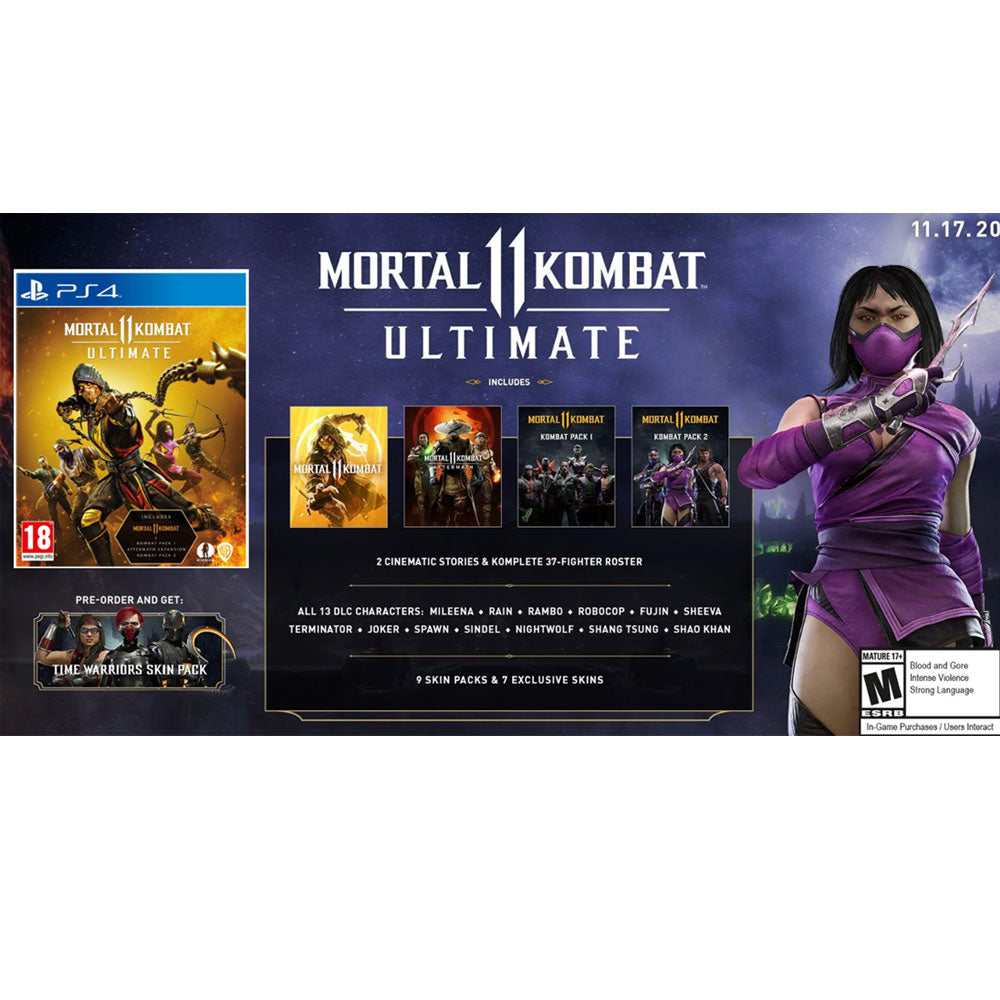 Mortal Kombat 11 Ultimate Edition Ps4 What Is Included In Each 2726