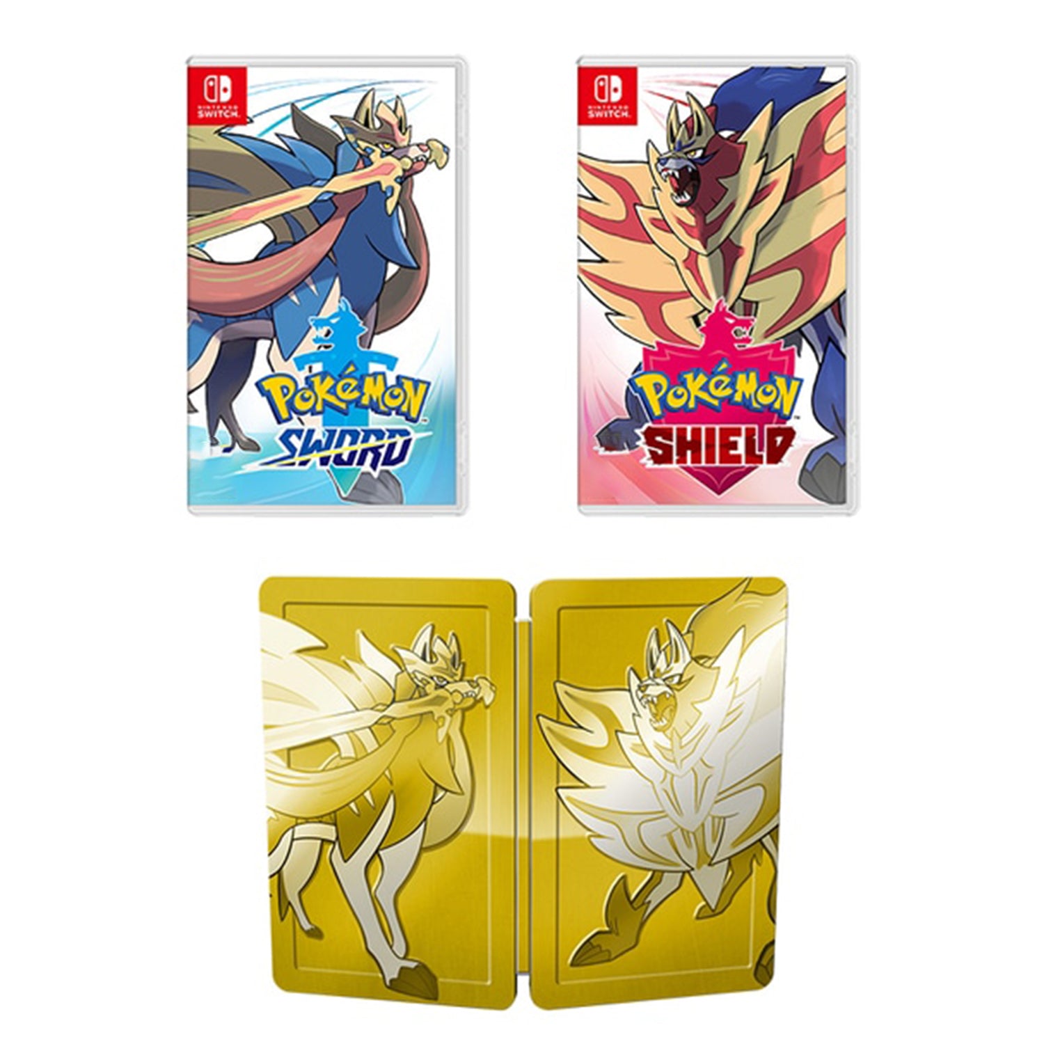 Nintendo Switch Pokemon Sword Shield Gold Steel Case Shopitree Com