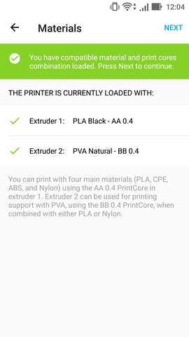 Ultimaker 3 extended 3D printer at Voxel Factory app