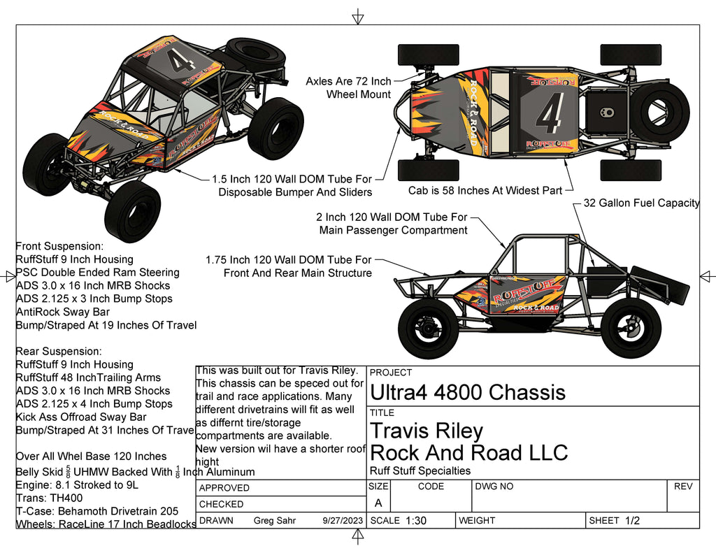 Ultra4 Chassis for sale