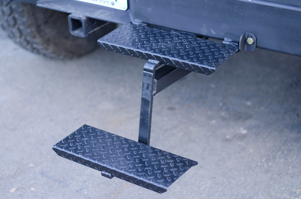 hinge stairs on offroad overlanding