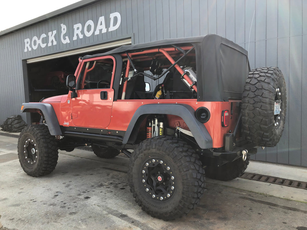 2006 Jeep Wrangler LJ Suspension upgrades, trailing arms, ADS coil overs and bypass shocks,steering kit, 3 link