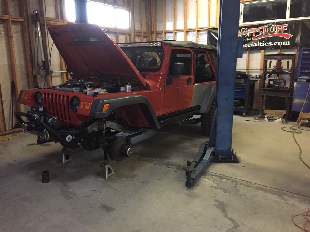 2006 Jeep Wrangler LJ Suspension upgrades, trailing arms, ADS coil overs and bypass shocks,steering kit, 3 link