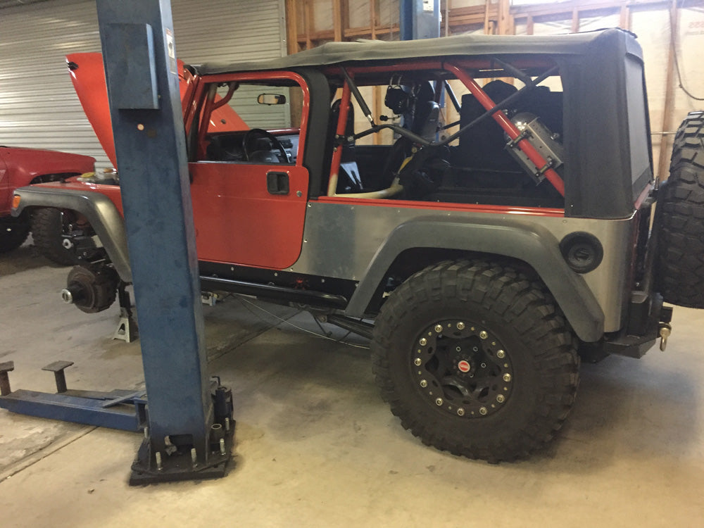 2006 Jeep Wrangler LJ Suspension upgrades, trailing arms, ADS coil overs and bypass shocks,steering kit, 3 link