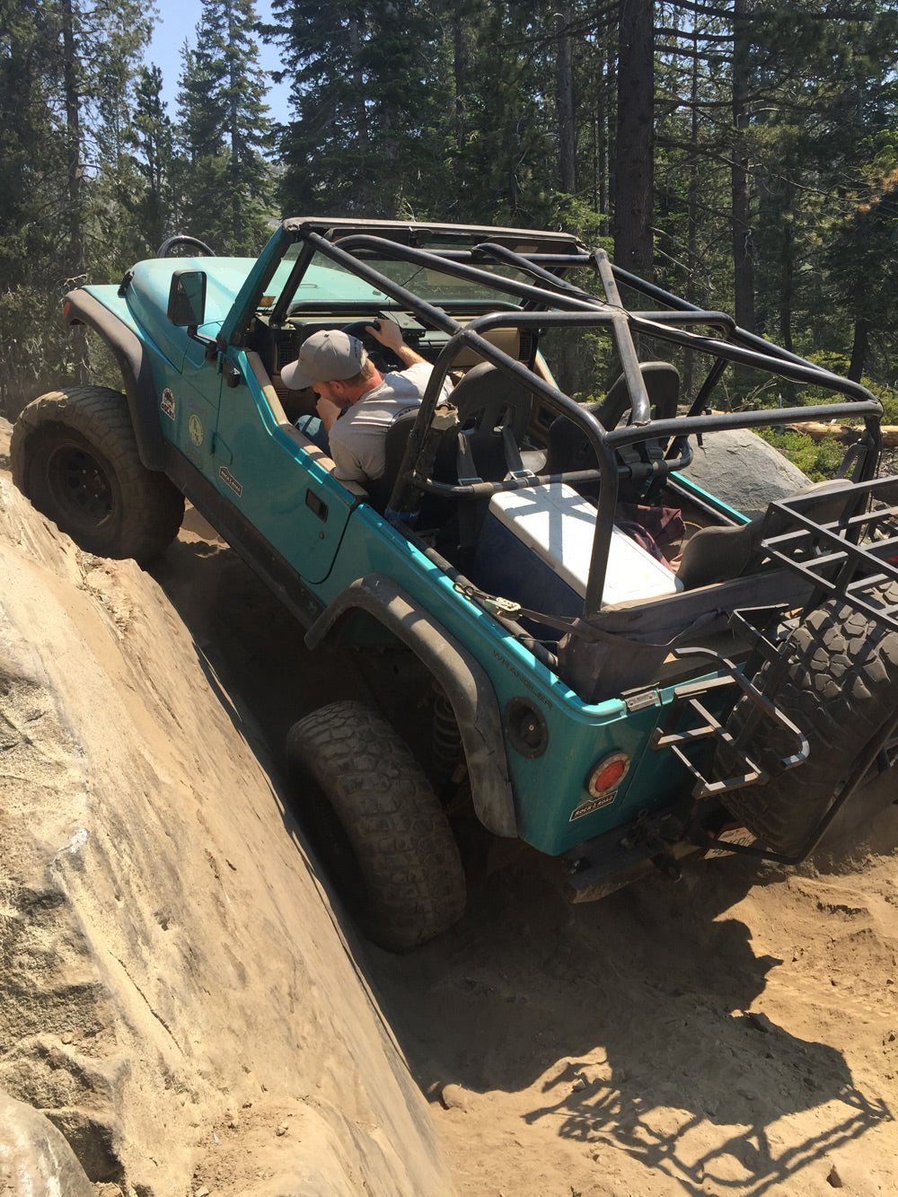 Jeep tj at WH3 winch hill 3 at fordyce