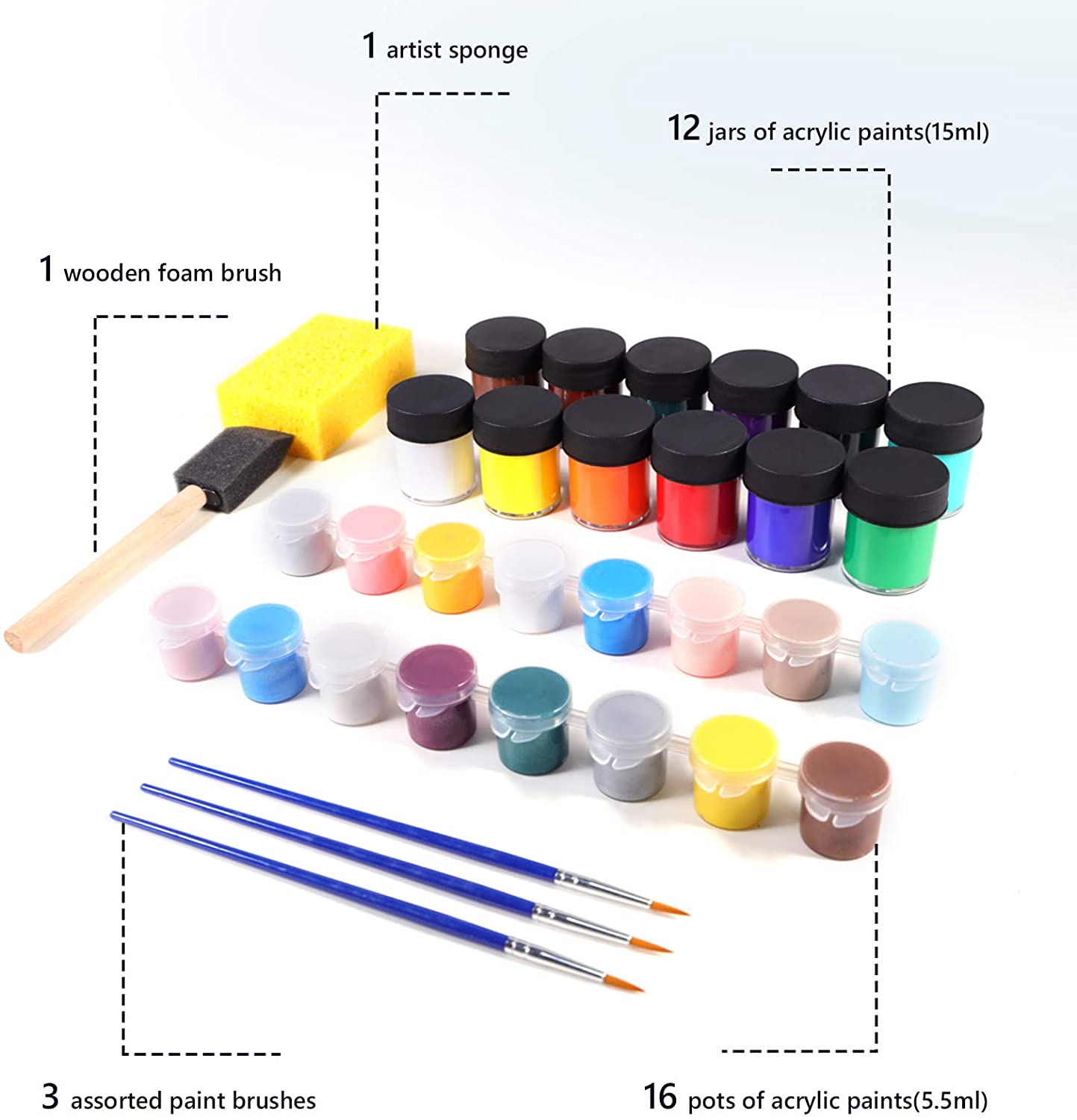 Acrylic Paint Set -28 PCS TBC™ – WingArt