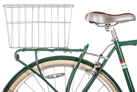 white rear bike basket