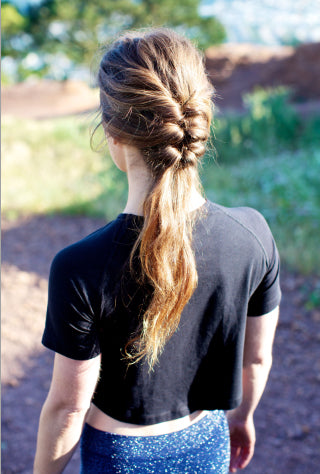 Hairstyles for Biking - Ponytail Braid