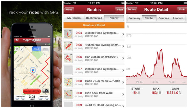 Bicycle Route Planner: MapMyRide