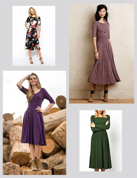 Cute Winter Dresses - Midi Length