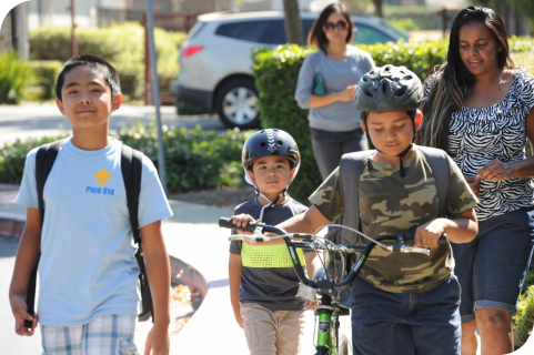 Biking to school