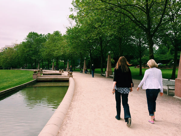 Walking Health Benefits - walking in a park