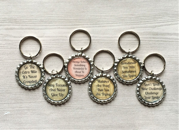 Inspirational Quotes Keychains Lulu Only Creations