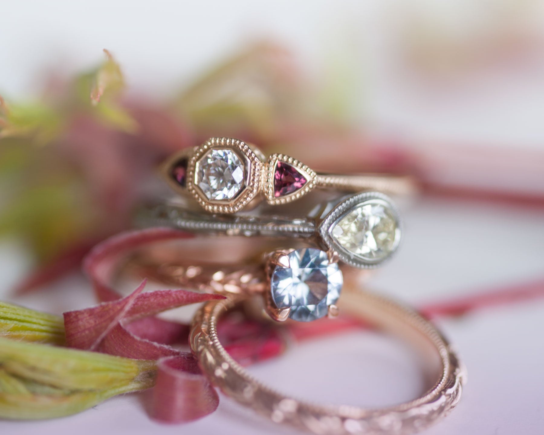 Unique diamond and sapphire engagement rings vancouver