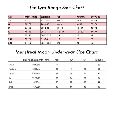 Size Guide - Moontide Perfect Fit – Bare Essentials