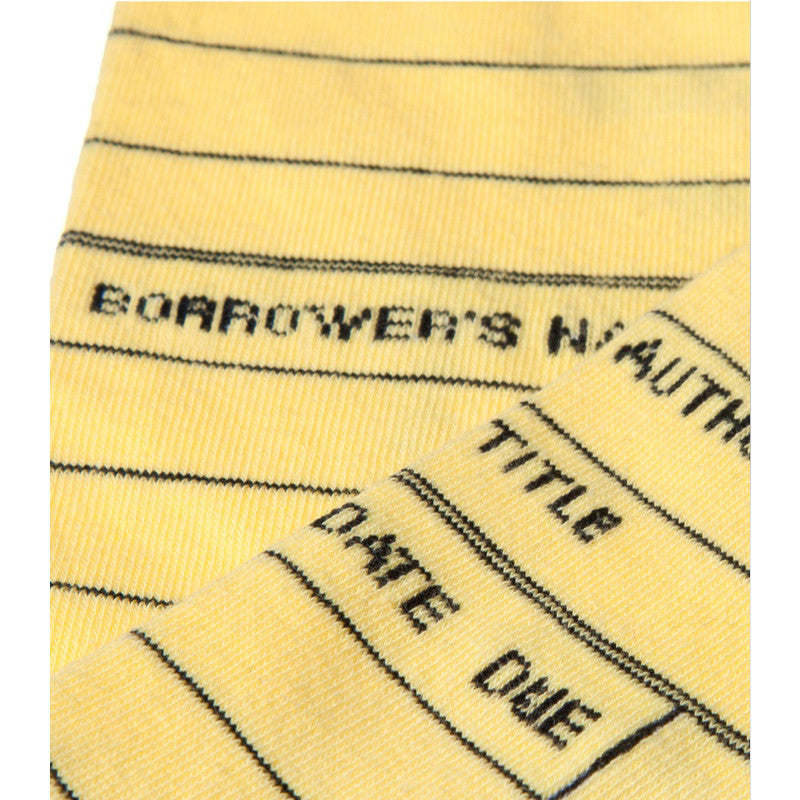 Library Card yellow socks — Out of Print