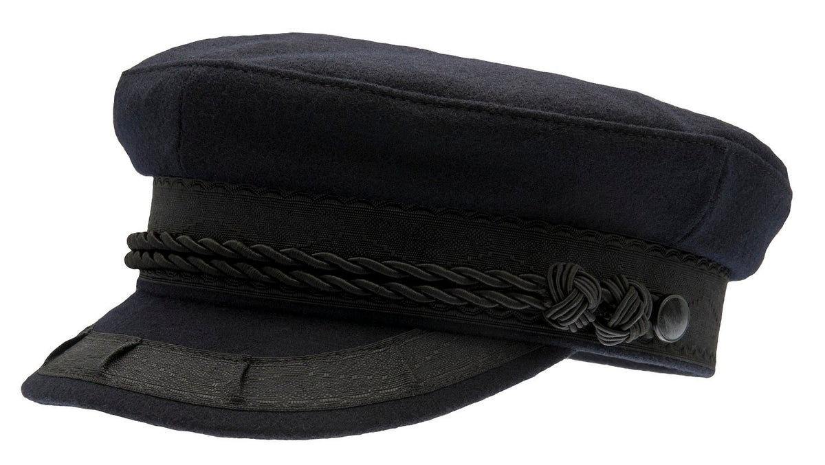 Oscar II Wool Dark Marin - Skepparmössa, Vegamössa, Fiddler cap, Navy ...