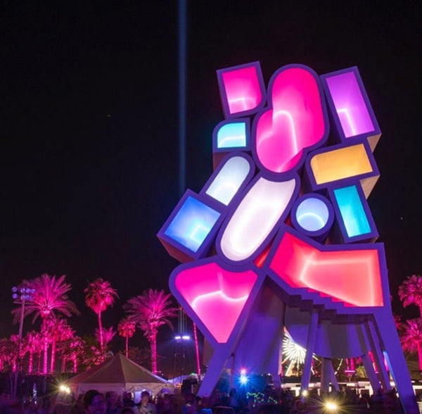 Twelve Chairs art at Coachella