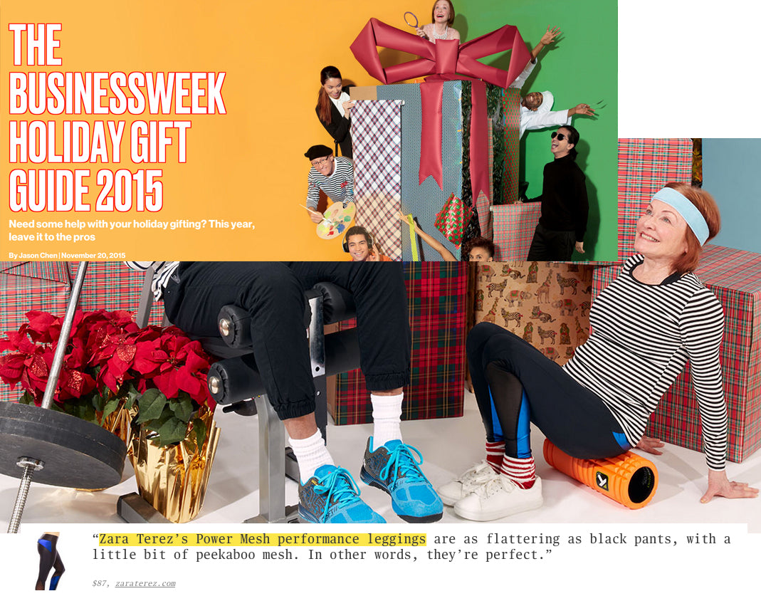 Holiday Leggings by Zara Terez Featured on Bloomberg –