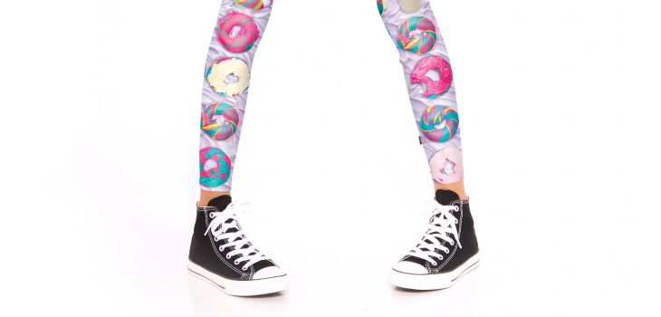 Terez and The Bagel Store make Rainbow Bagel Leggings