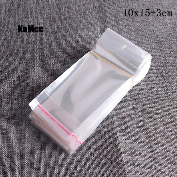 clear plastic packing bags