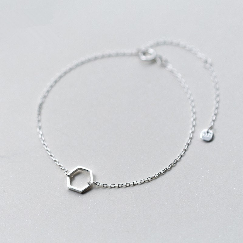 simple silver bracelets for women