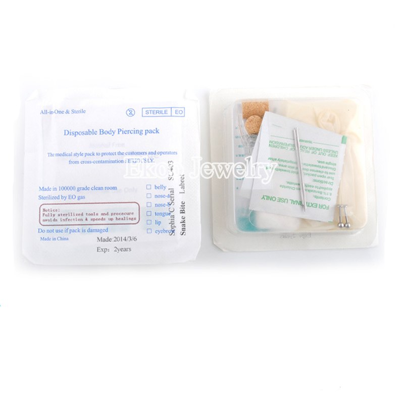 Disposable Sterile Belly Bar Needle Kit 