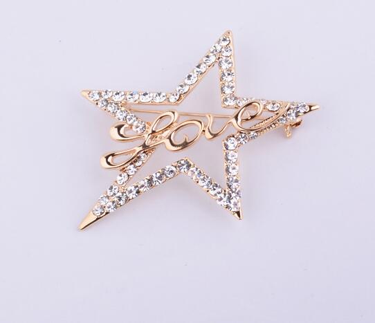 Exquisite Fashion Star Brooch Pin Type 