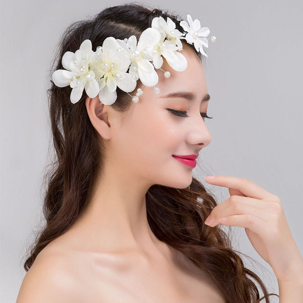 fabric flower hair accessories